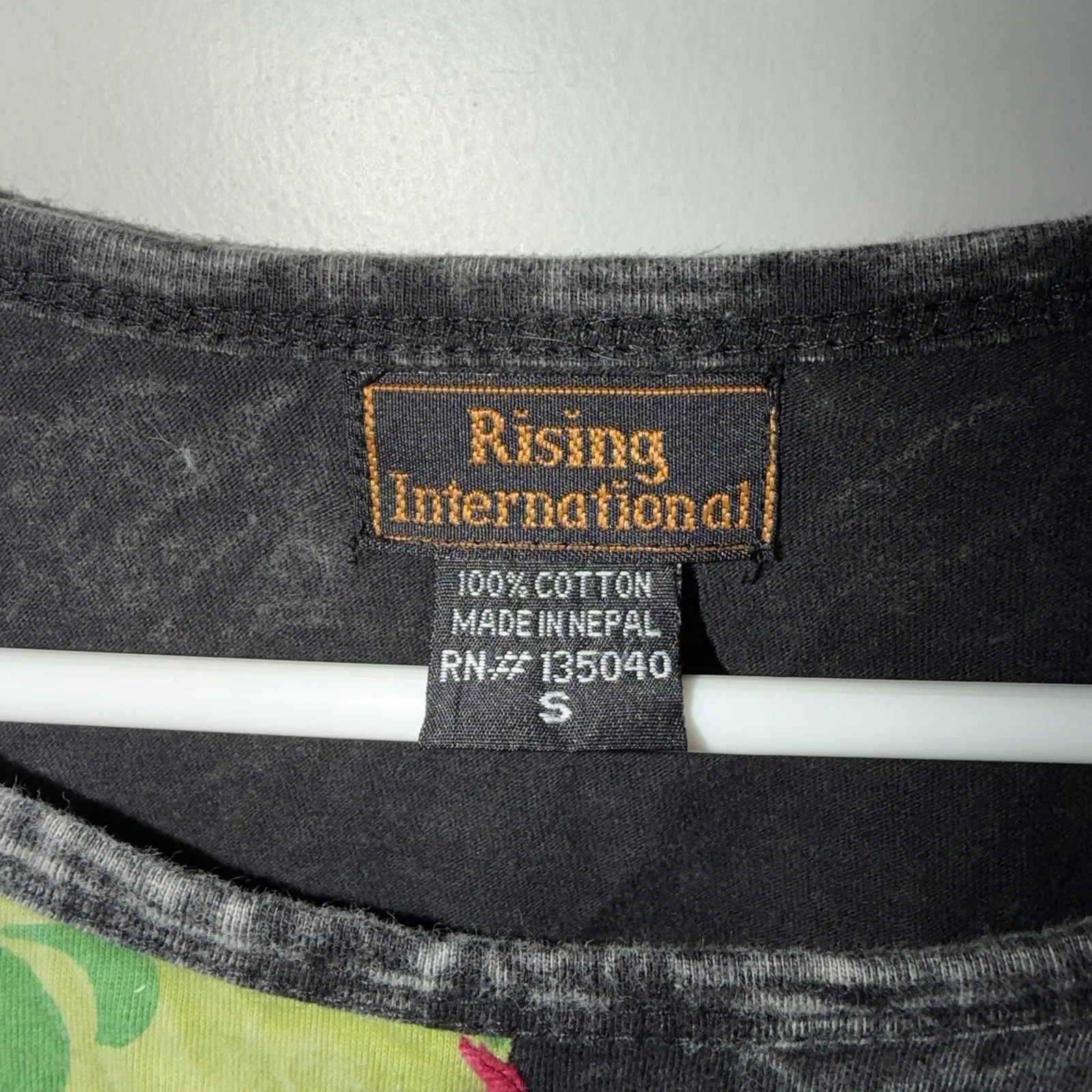 Vintage Rising International Patchwork Dress Womens S Cotton Boho Fairycore Y2K Black - Image 4