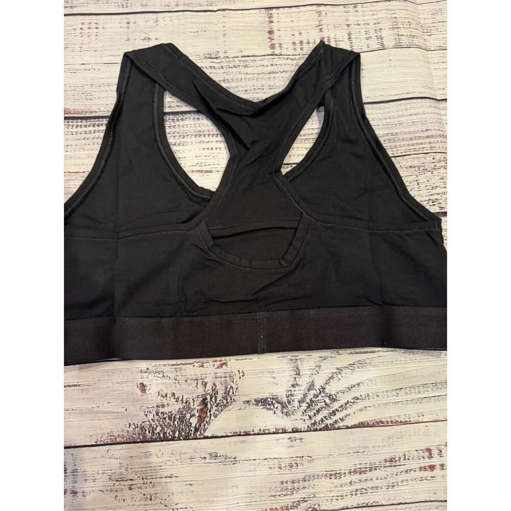 Gymshark  NEW Cotton Bralette in Black Size Medium - Image 2