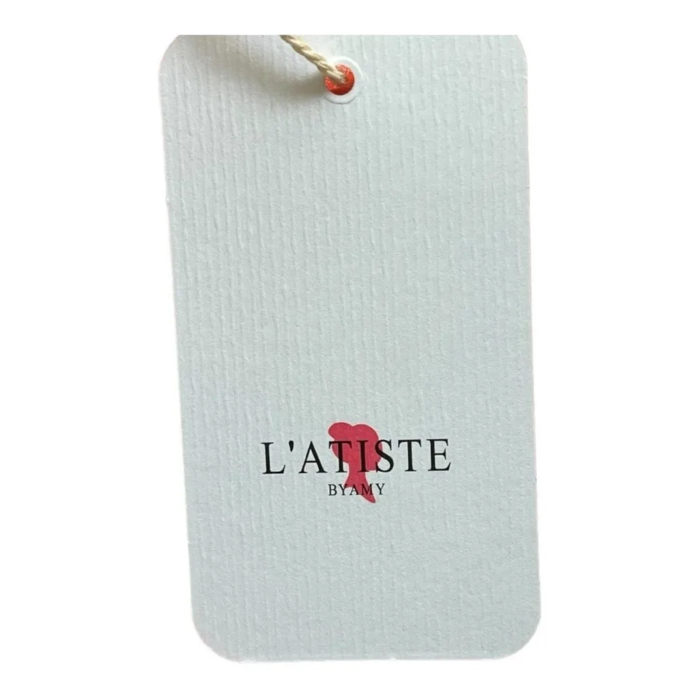 L'ATISTE‎ by Amy Floral Ruffle Mini Skirt Pink Yellow Women Size Large NWT - Image 6