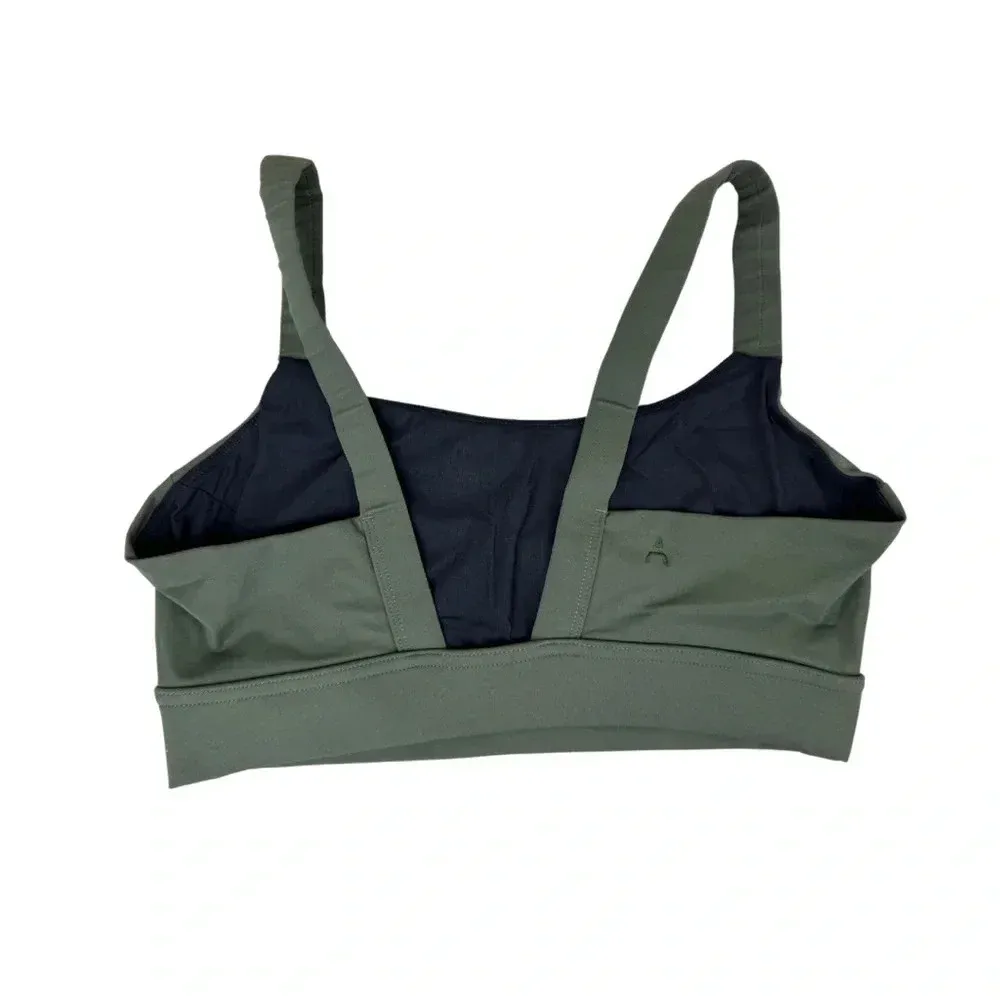 aday FULL SET Lighten Up Sports Bra & Layered Up Thermal Leggings Set Green XS‎ - Image 9