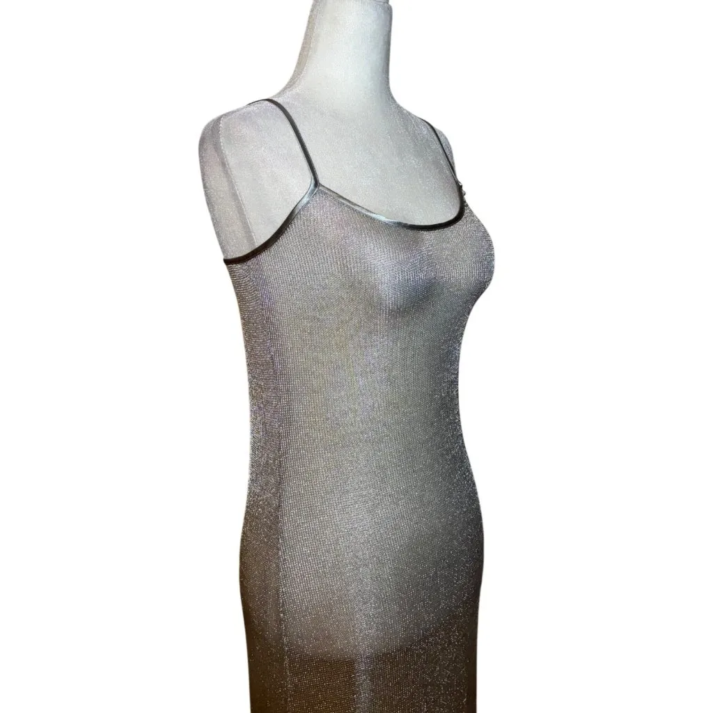 Bella Venice The Serafina Dress in Silver Medium New Womens Resort Maxi Gown - Image 6