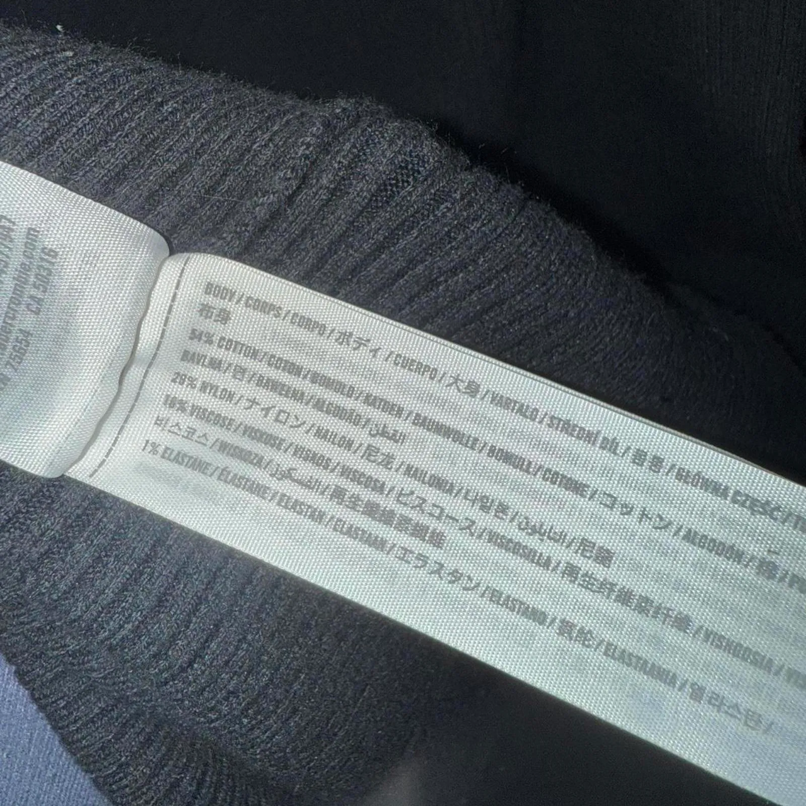 ABERCROMBIE & FITCH BLACK RIBBED DRESS WITH REMOVABLE SHRUG - Image 6