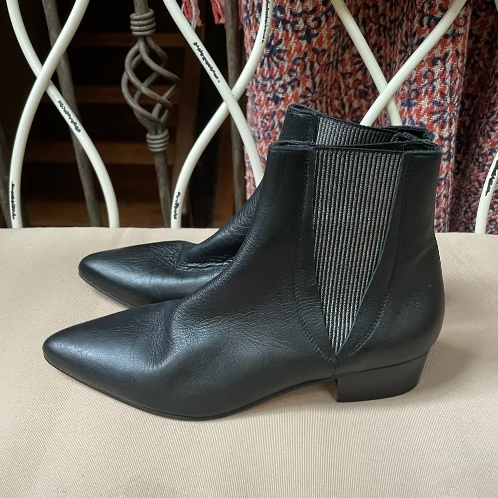 Pure Navy Hubert Leather Chelsea Boot Black Size 7.5‎ - Image 4