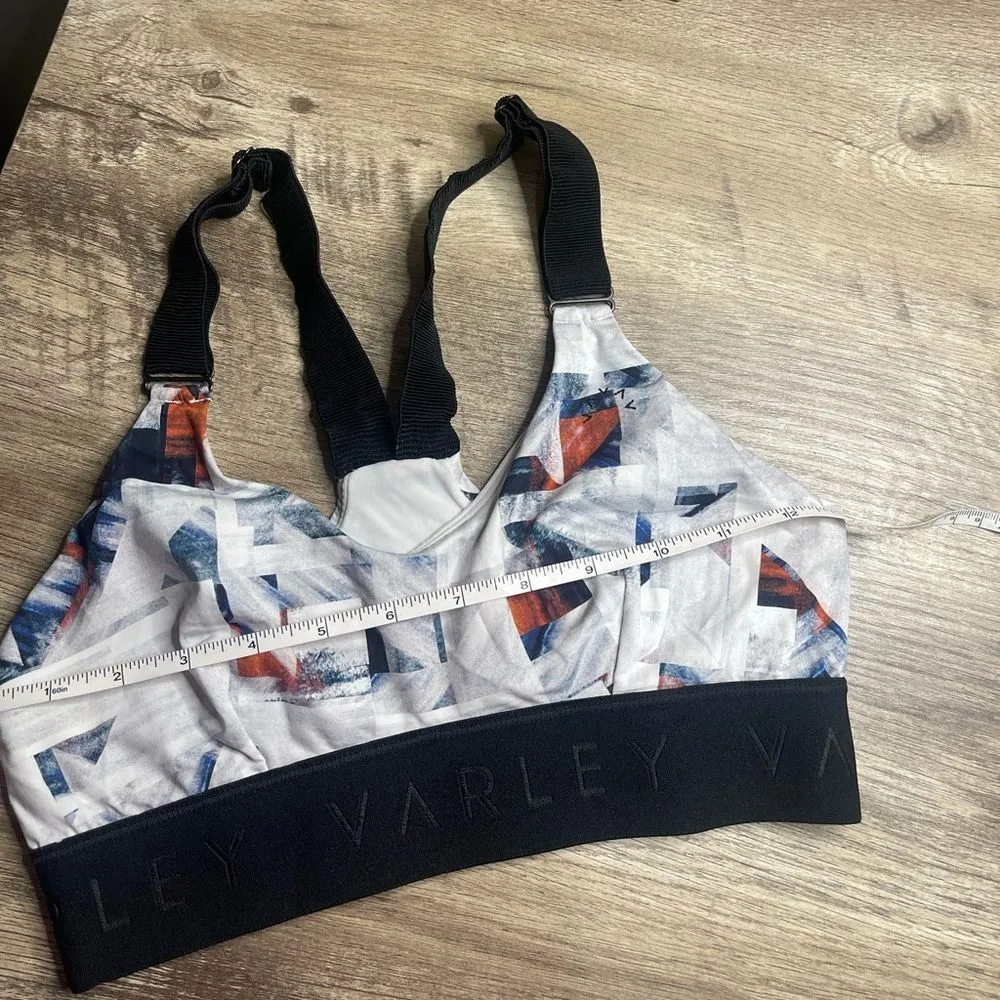 Varley Patterned White Sports Bra - Image 2