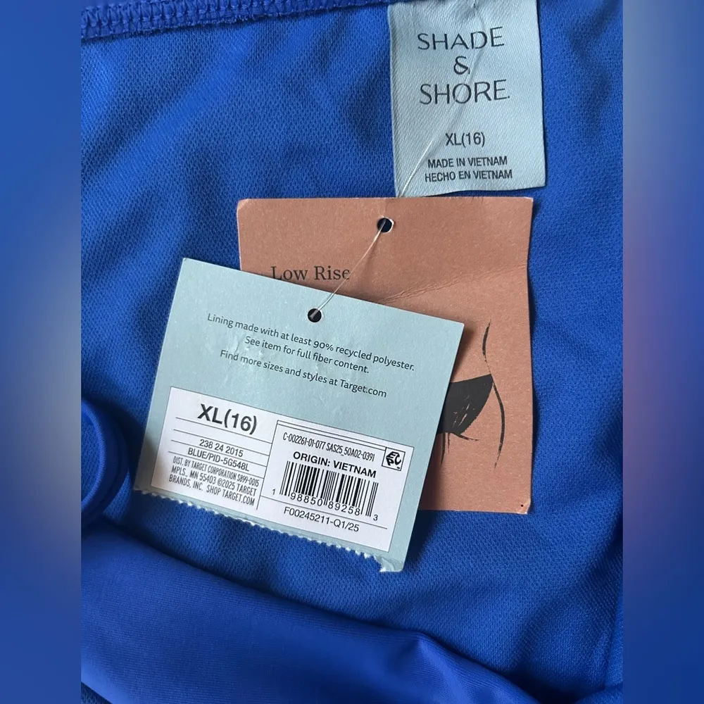 Shade & Shore Women’s Low Rise High Leg Bikini Bottom NWT XL - Image 4