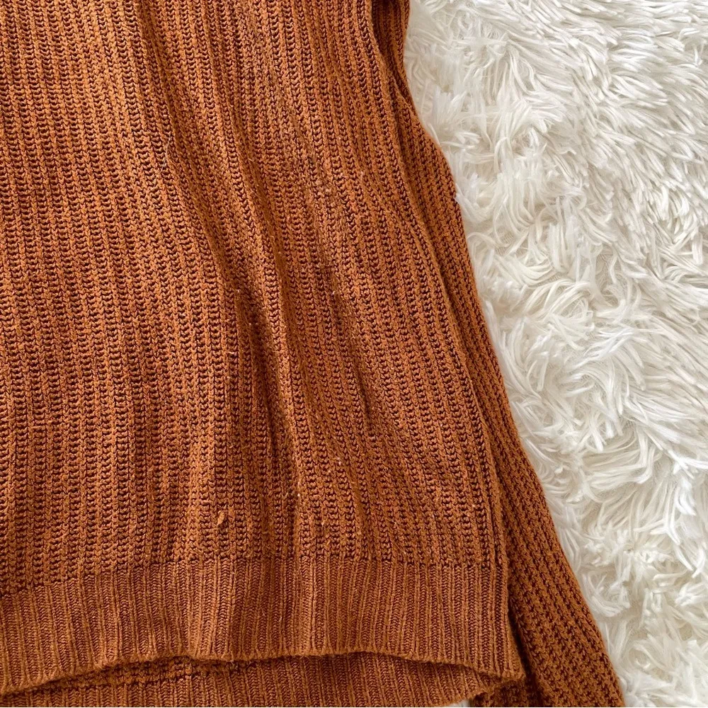 Brandy Melville burnt orange knit Ollie sweater - Image 4