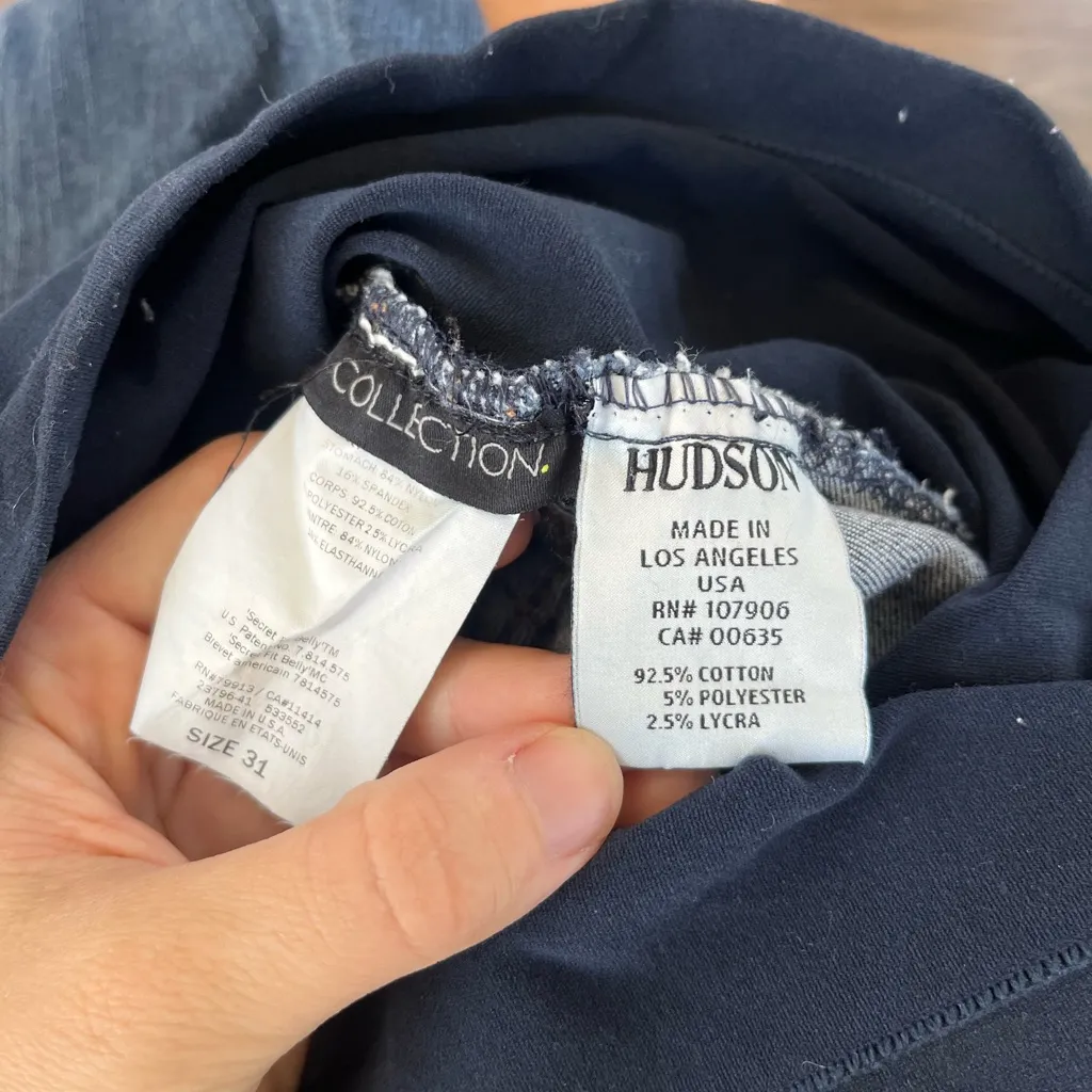 Hudson Over The Belly Bootcut Love Jeans- Size Maternity 31 - Image 5