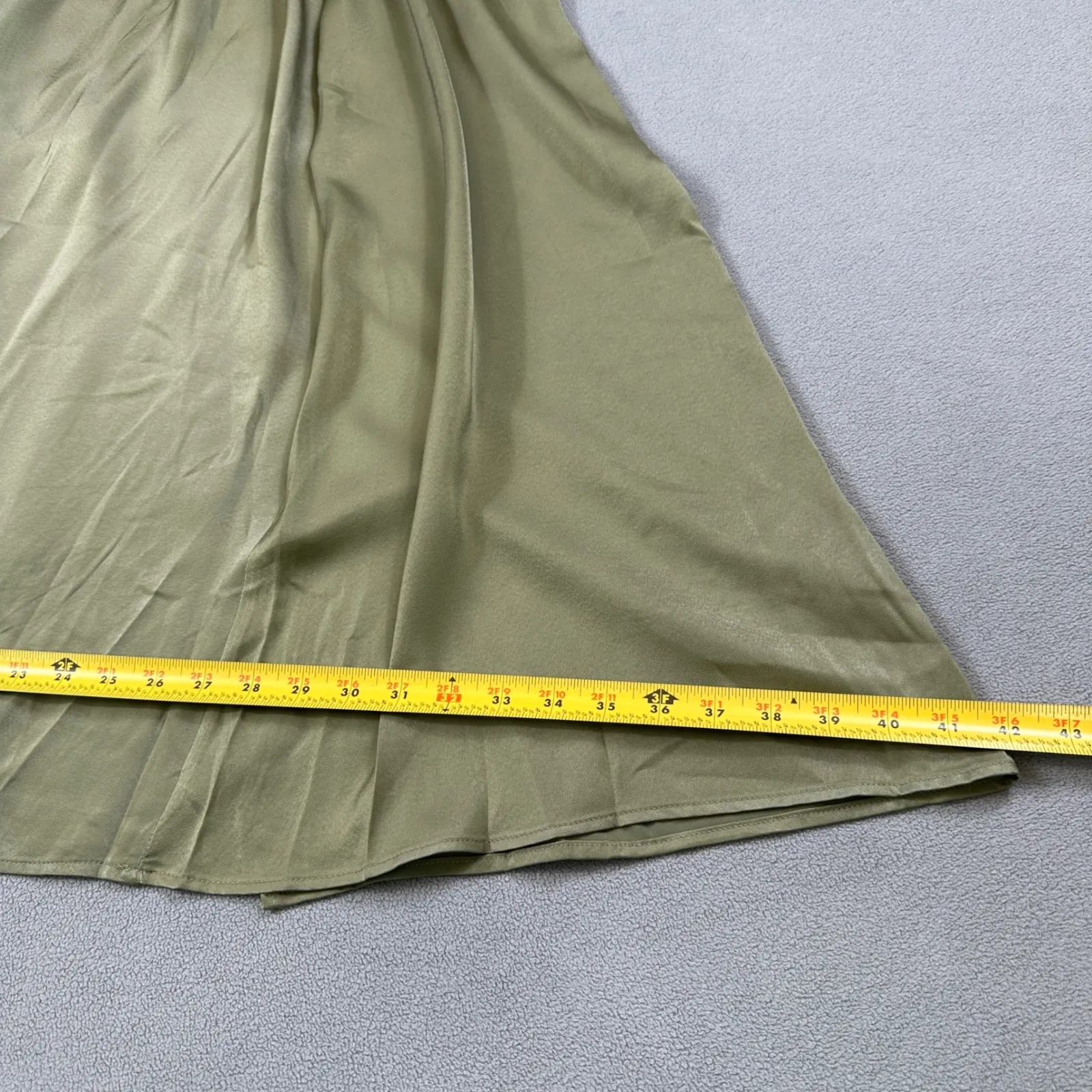 NWT S. Deer Maxi Skirt Womens XL Green Smocked Waist Flowy A Line Casual S Deer - Image 5