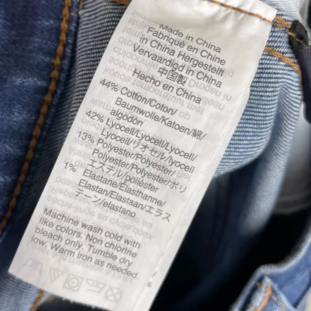 Madewell 10" High-Rise Skinny Crop Jeans Button Front K7520 Women's Size 27 - Image 7