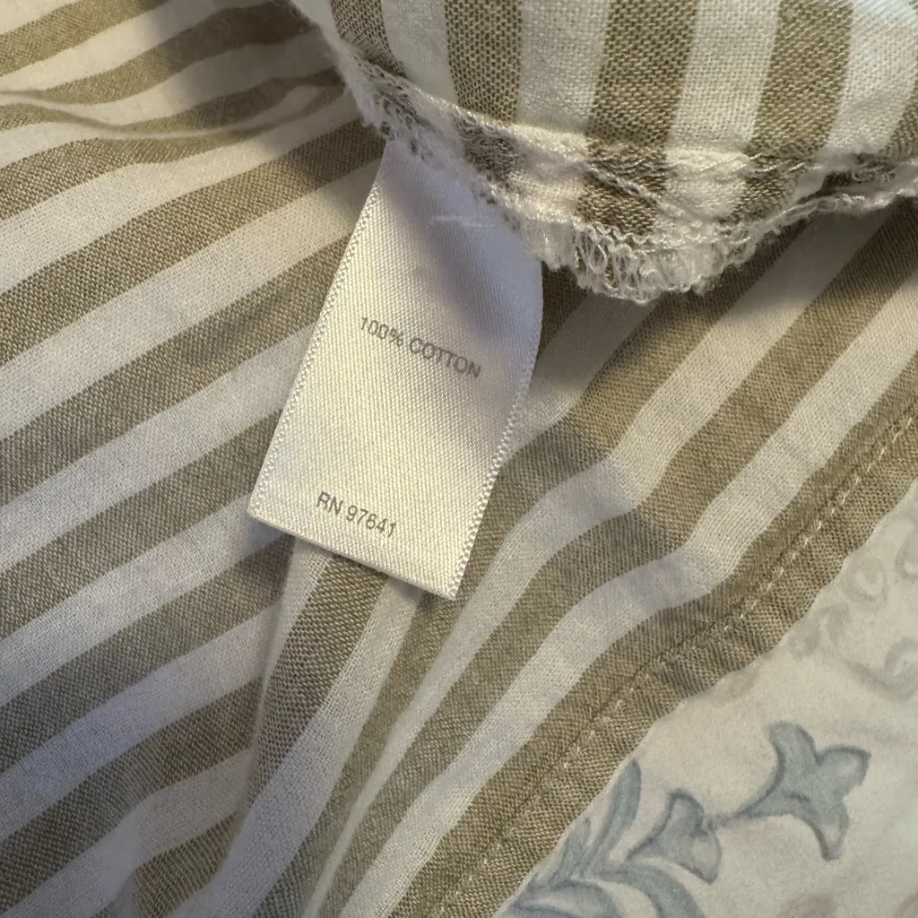 J Jill Tunic Top Popover Coastal Cottage‎ Lagenlook Boho Minimalist Quiet Luxury Size L - Image 7