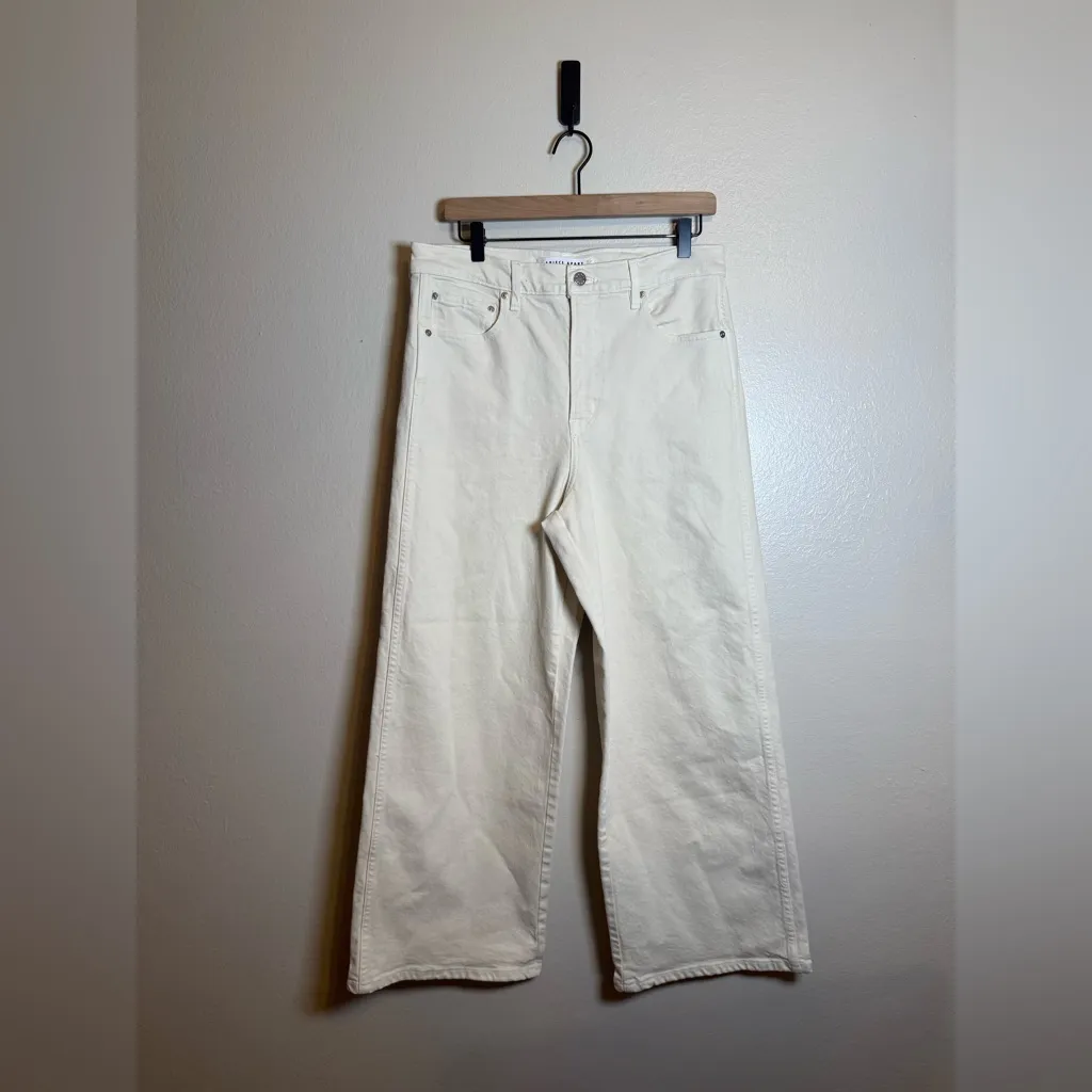 Apiece Apart Merida Ecru Wide Leg Pants - Image 2