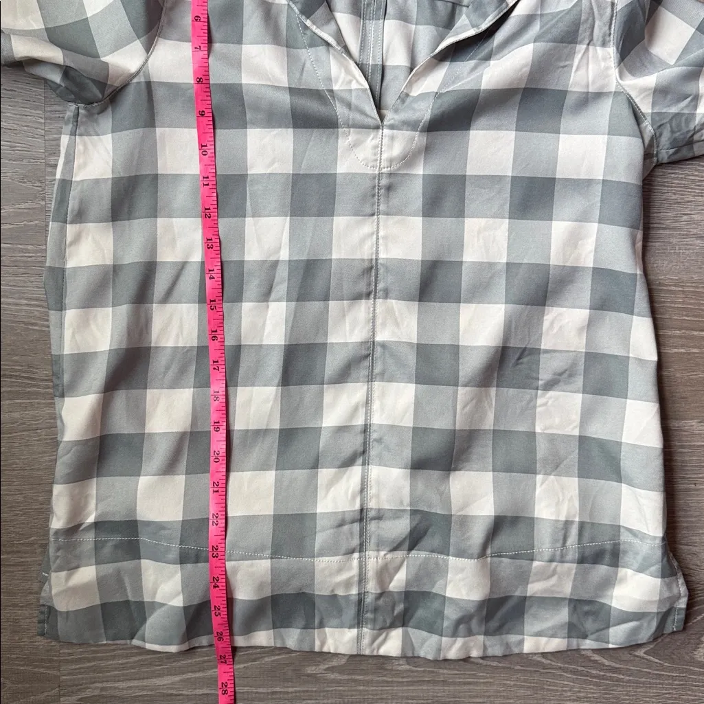 Tuckernuck Sage Gingham Margot Top Small - Image 8