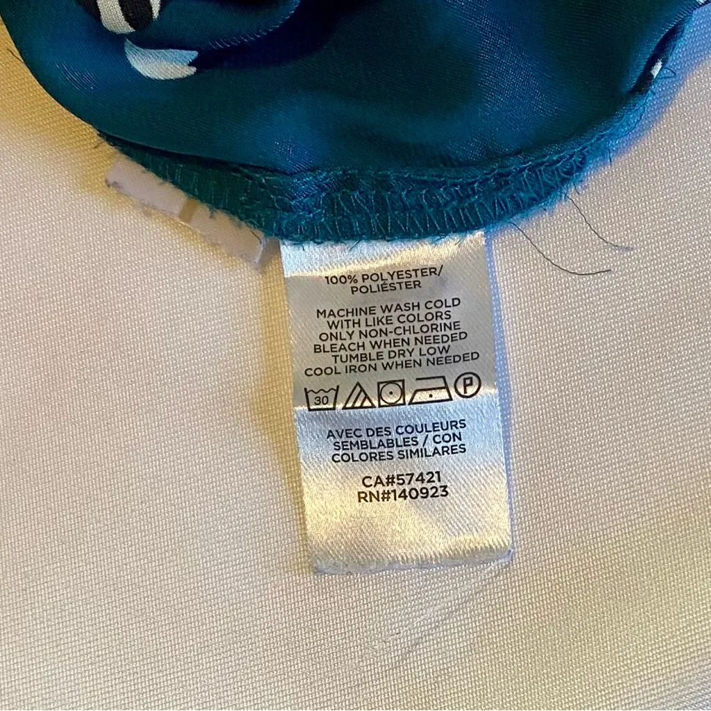 LOFT pajama pants, size L, teal/zebra print 🐝 - Image 4