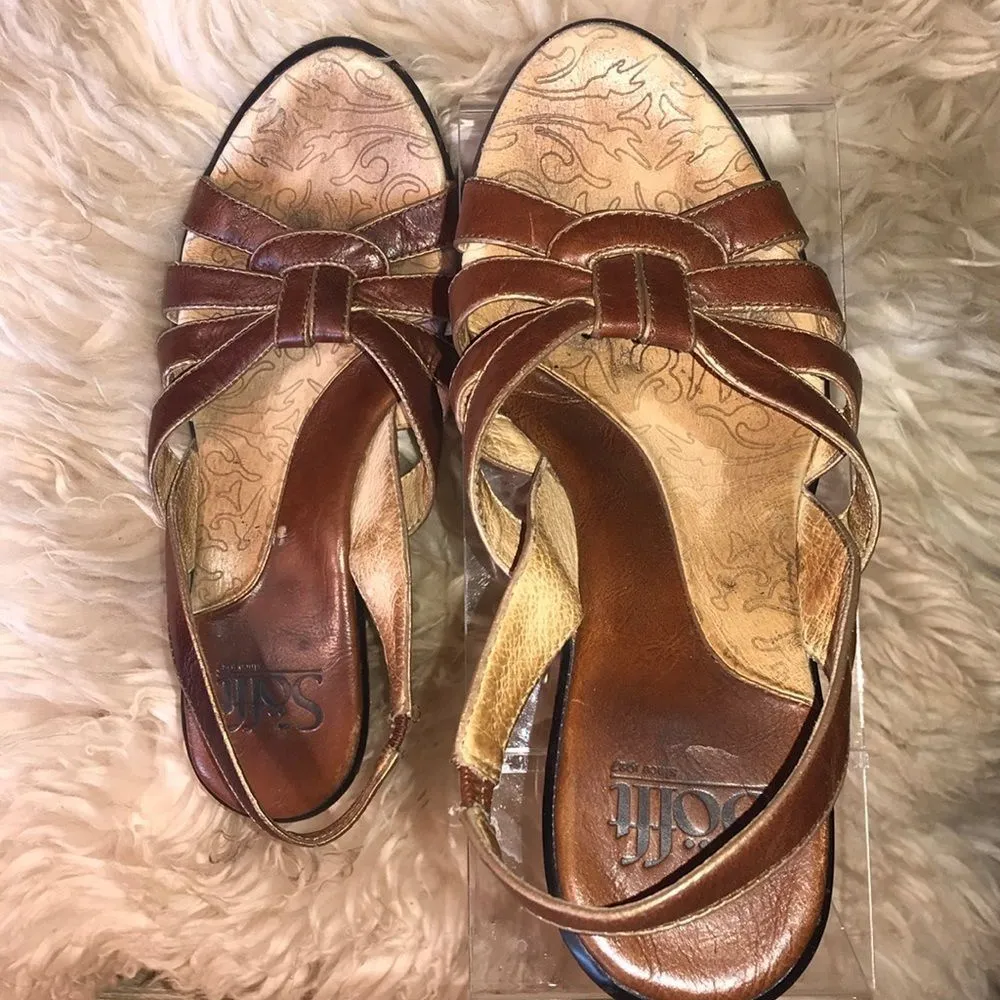 Sofft Leather Heels‎ Brown Size 7 - Image 3