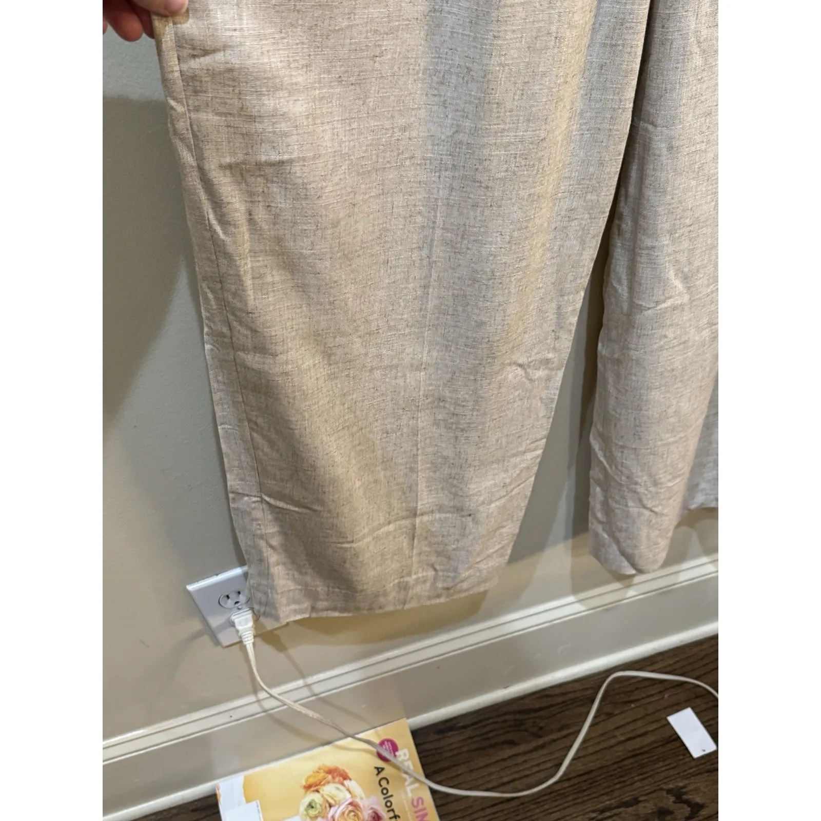 By Malene‎ Birger Women Cymbaria Pleated Wide Leg Pants Size 38 Natural Linen Tan - Image 7