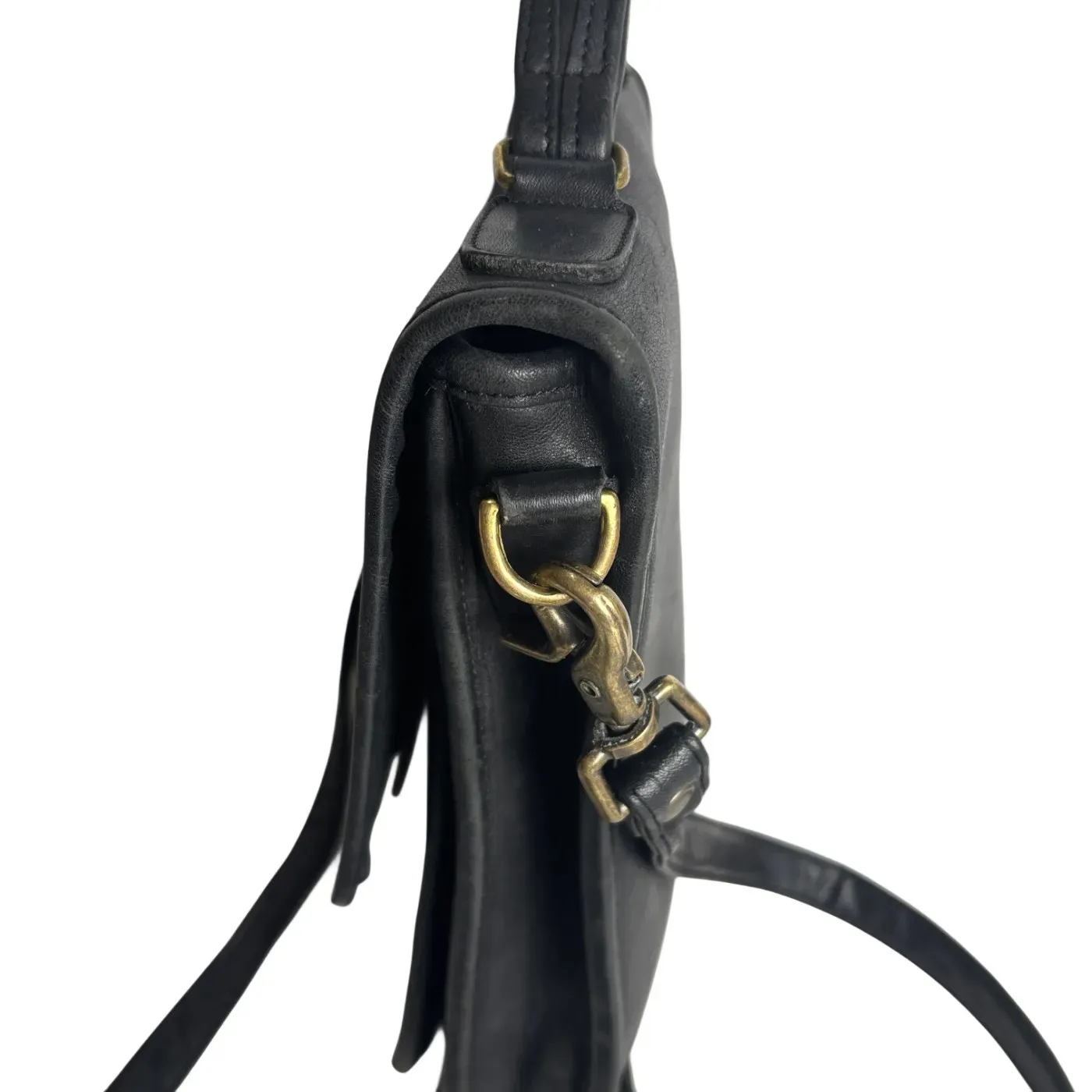 Vintage Pre 1994 Coach Companion Bag Black Leather Crossbody Top Handle - Image 4