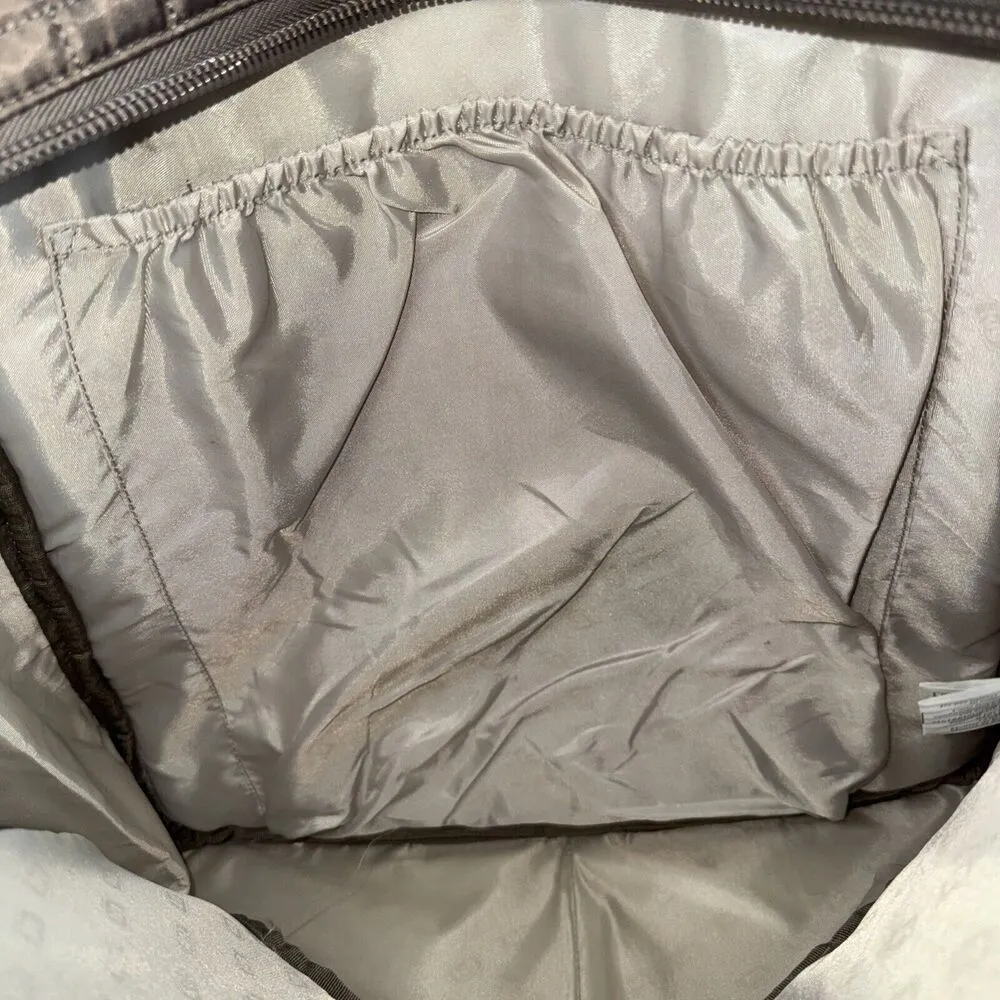 LARGE Lug Puddle Jumper LE Tote Bag Handbag Travel Crossbody Carryon Steel Grey Gray - Image 13