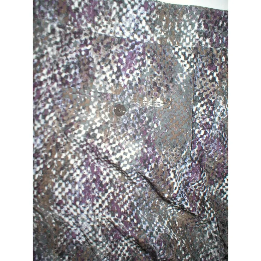 Womens Worth New York NWT $398 12 Snake Print Silk Pants Purple White Tall Gray - Image 8
