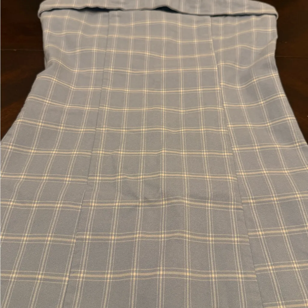 Blue and white plaid bodycon mini strapless by Altar’d State - Image 2