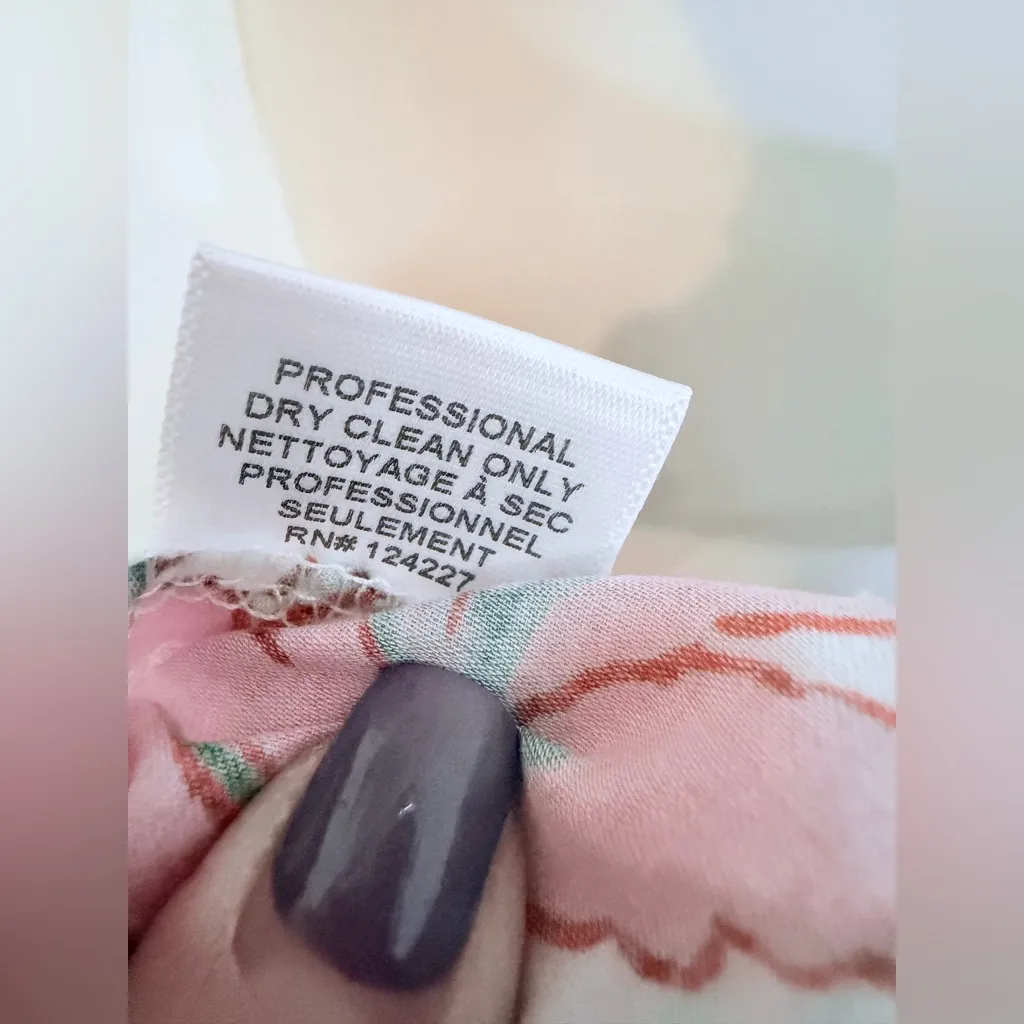 Revolve Brand Misa Casablanca Floral Midi Dress Size M NWT. Low Cut Pink Size M - Image 16