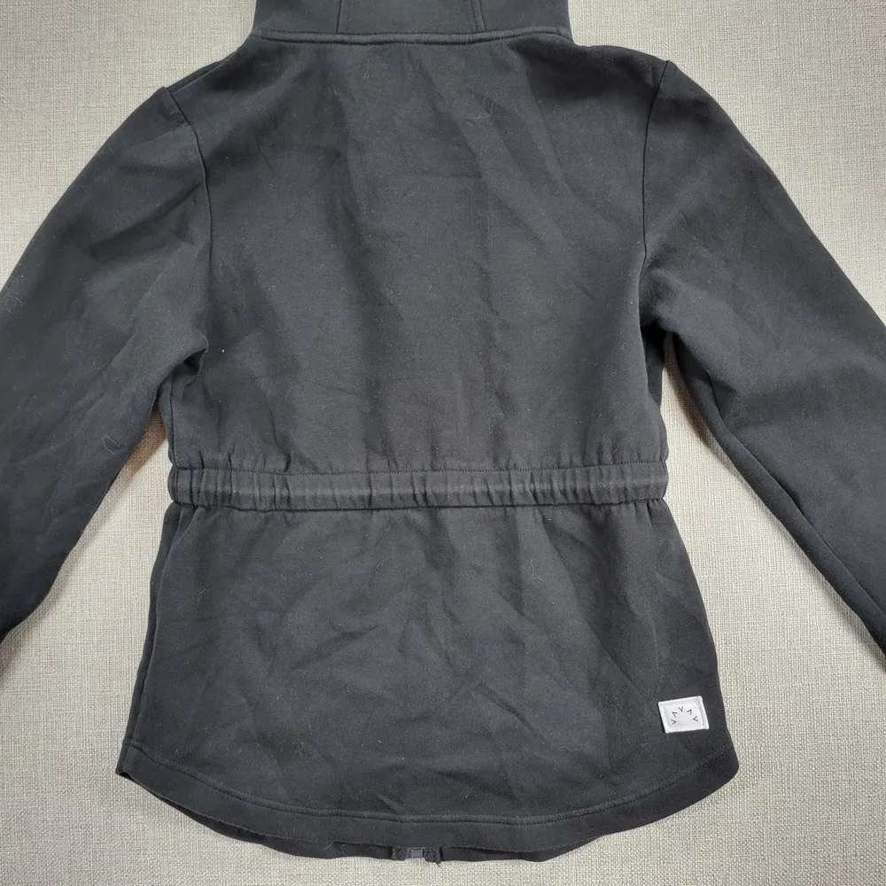 Varley Womens Sofia Jacket Size XS Black Sweat Zip Up Drawstring-Waist Hoodie - Image 8