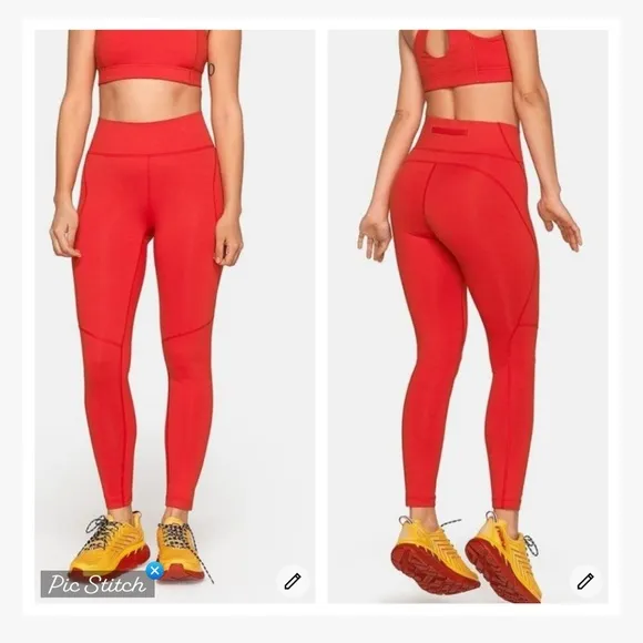 Outdoor Voices Core TechSweat Leggings Scarlet - Image 2