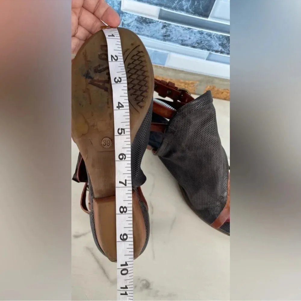 A.S.98 sandals size 39/8.5 Black - Image 12