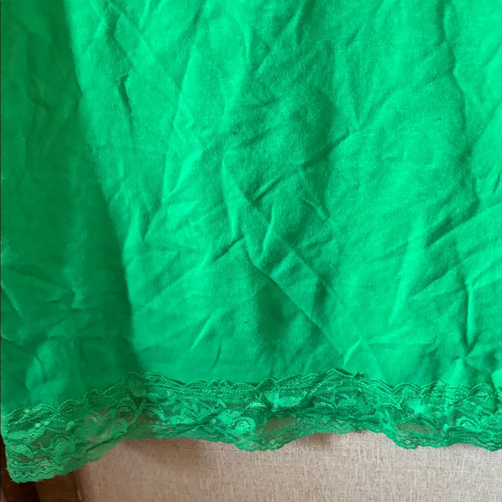 Rosio Green Lace Trim Camisole medium - Image 2