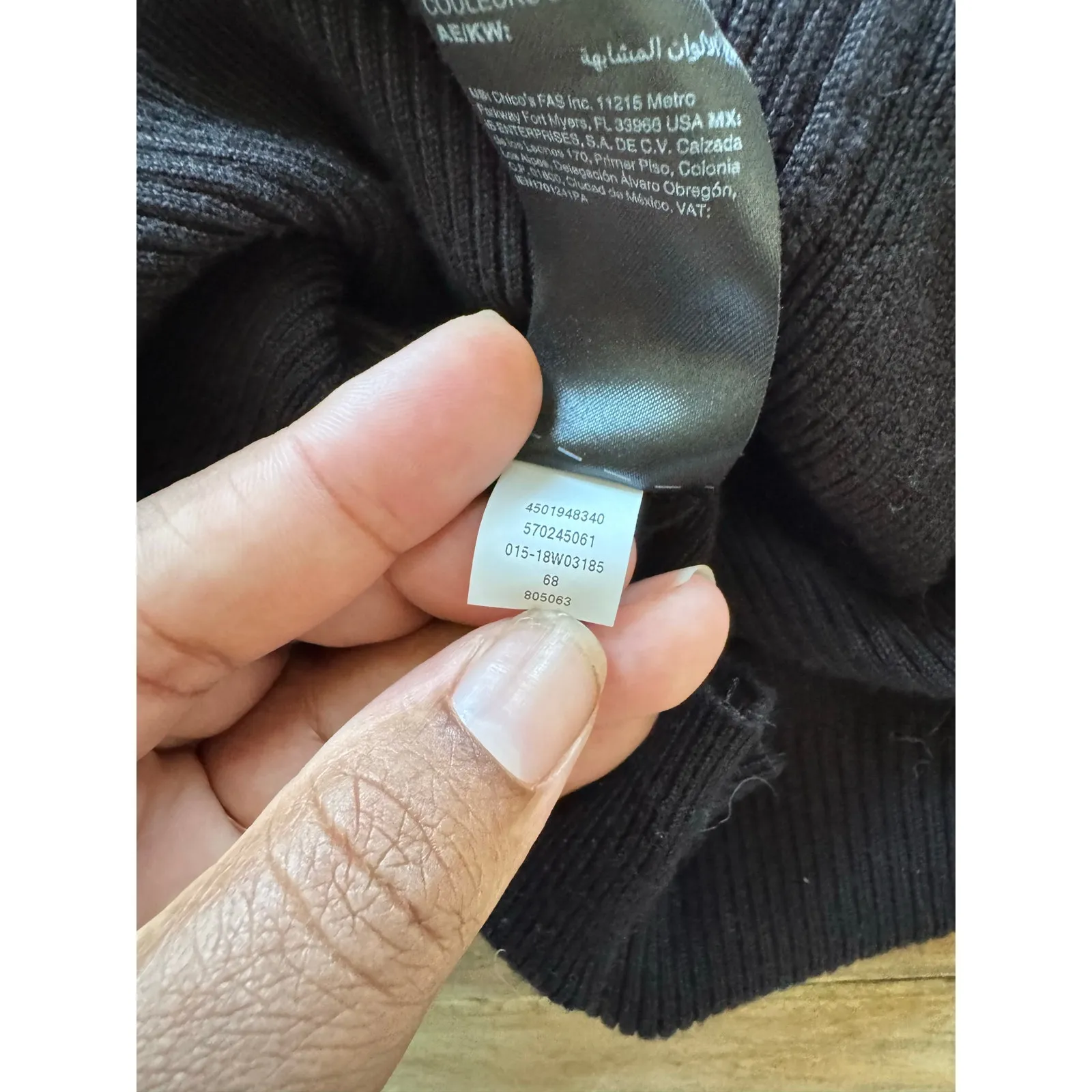 Black Knit Long Sleeve Top Cape Overlay & Satin Bow Dark Romantic Girly SIZE XS - Image 7