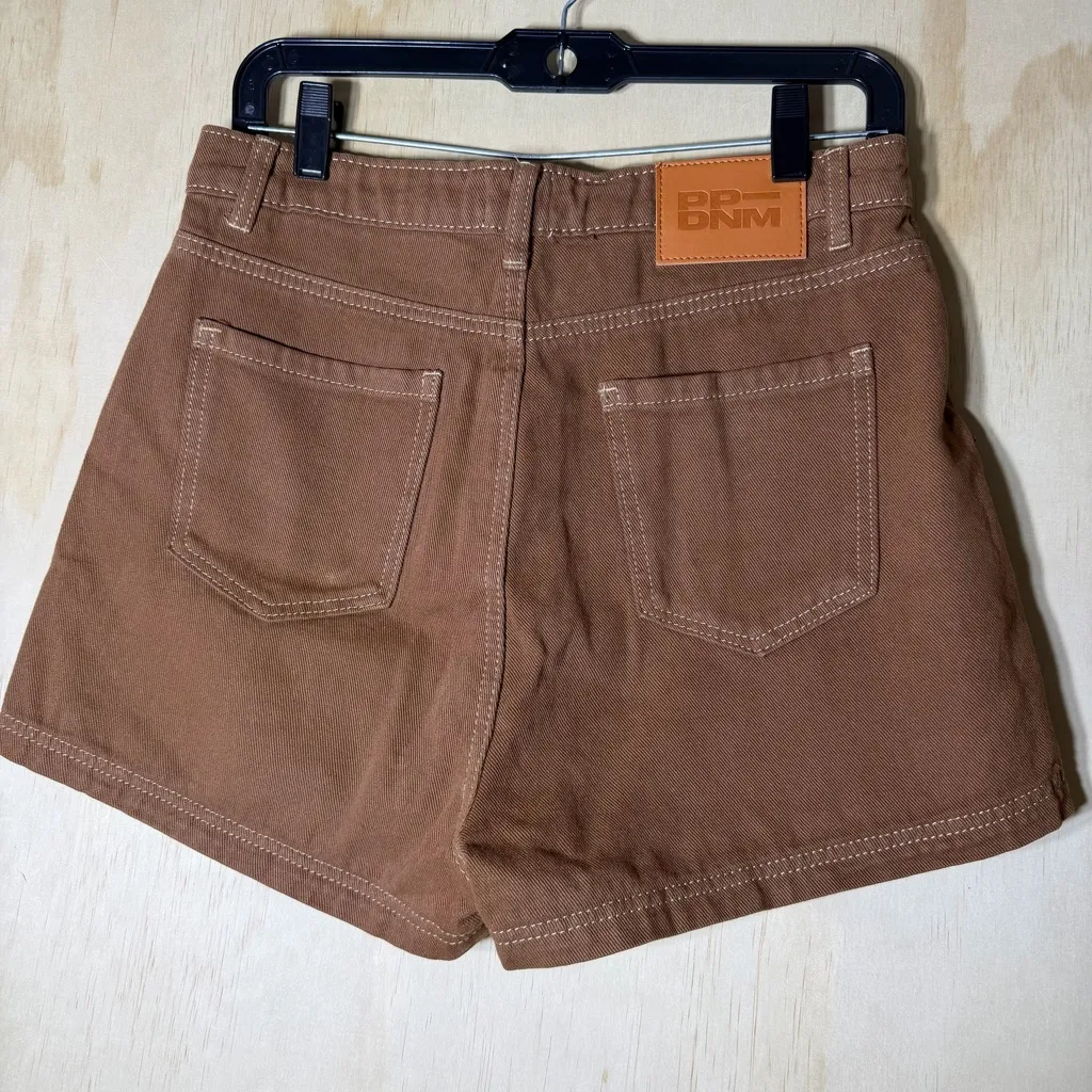 Princess Polly Brown Twill High Rise Workwear Shorts Women’s Size 6 Casual - Image 6