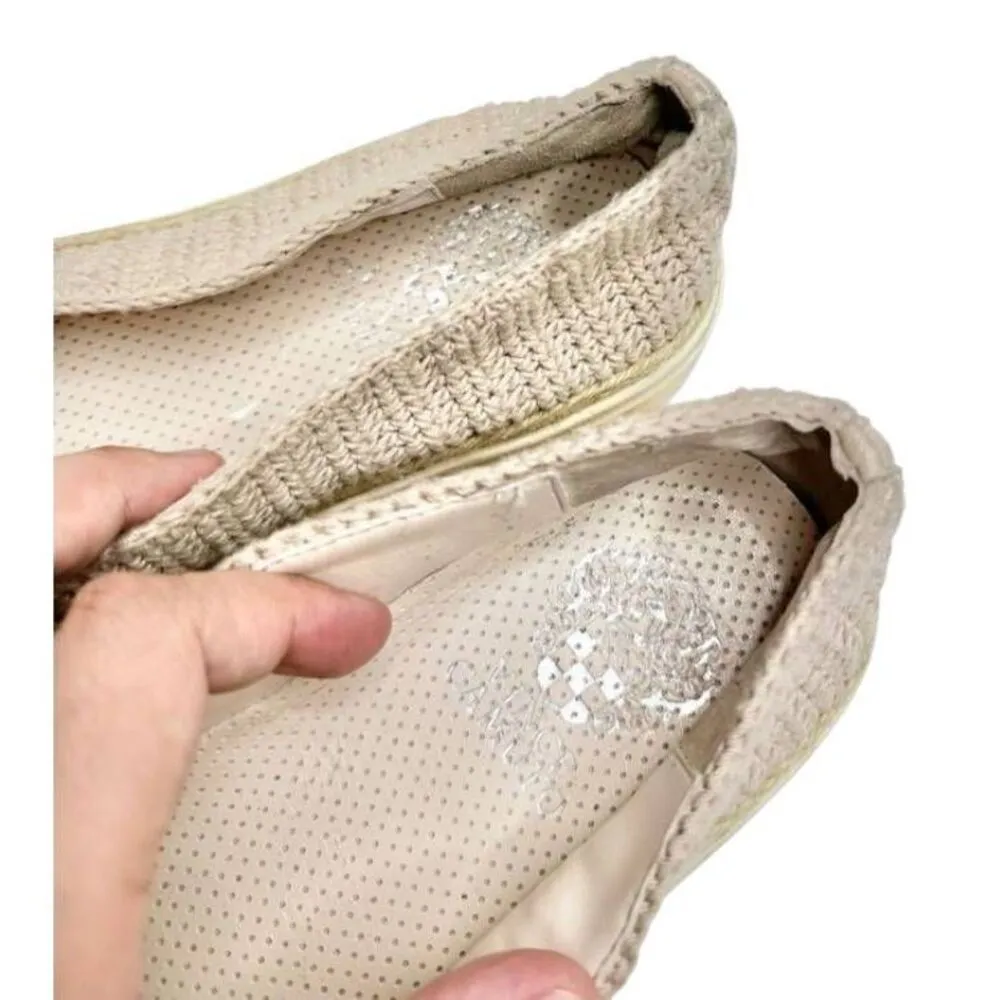 Vince Camuto Sneakers Size 9.5 Tan Crochet Relinsta Slip On Shoes - Image 5