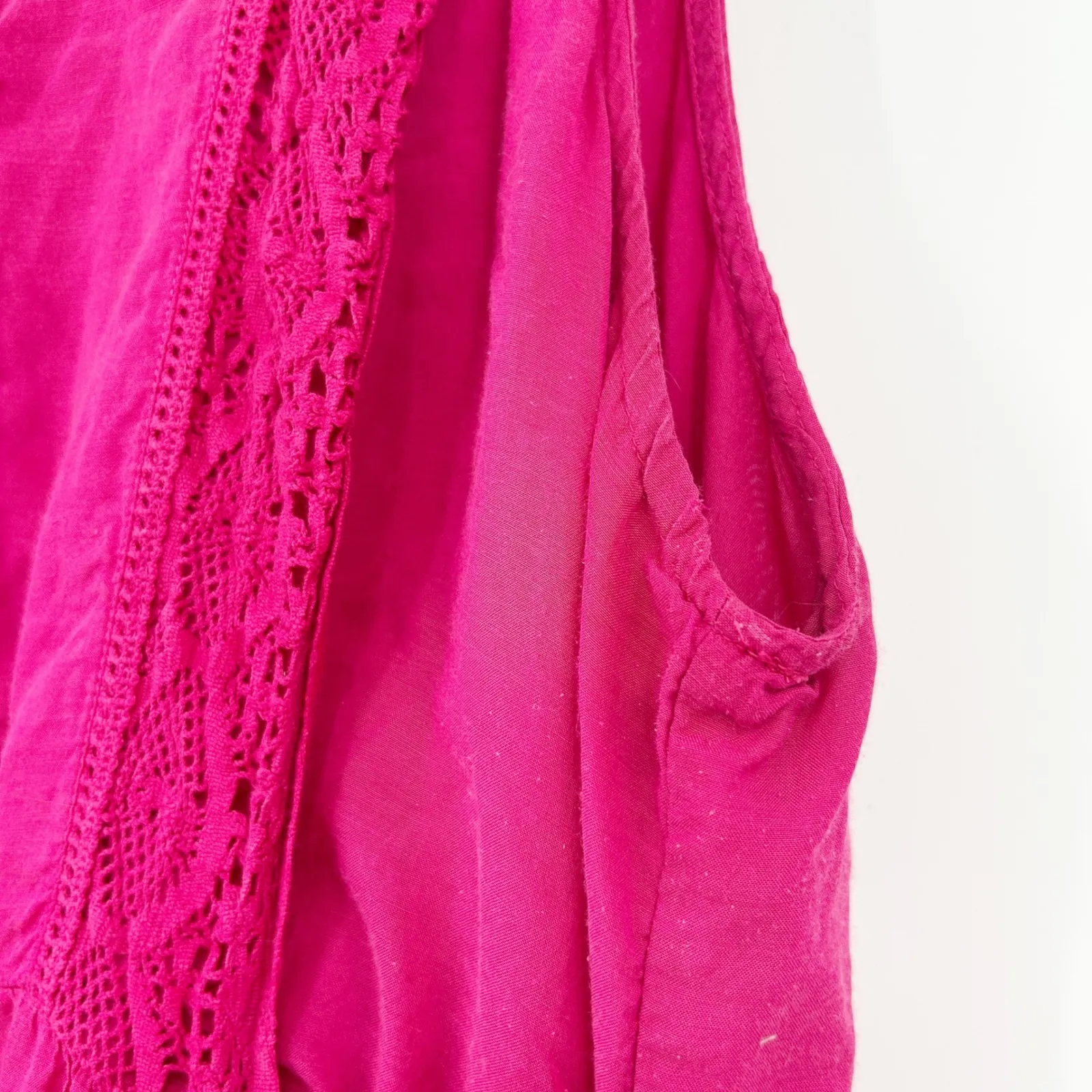 Sundance Womens Bright Tomorrow Western Boho Peasant Lace Crochet Midi‎ Dress - Image 10