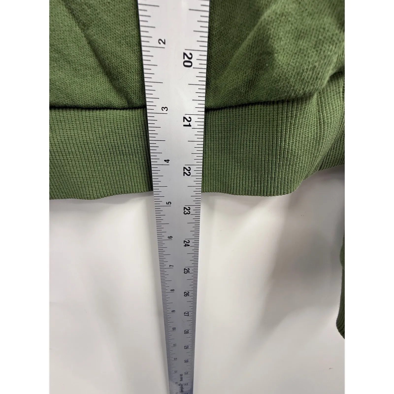 Marine Layer Olive Green 1976 Graphic Sweatshirt Pullover Raglan Sleeve Womens S - Image 7