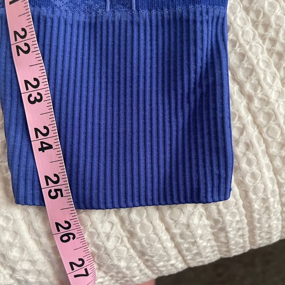 Lululemon Ebb To Street Pants Womens Heather Sapphire Blue Seamless Snakeskin - Image 4