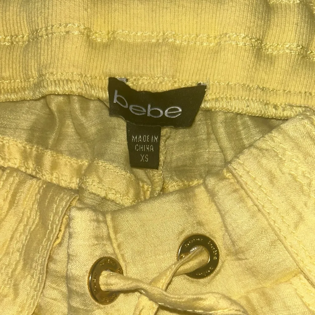 Bebe  Yellow Men's Pants - Image 3