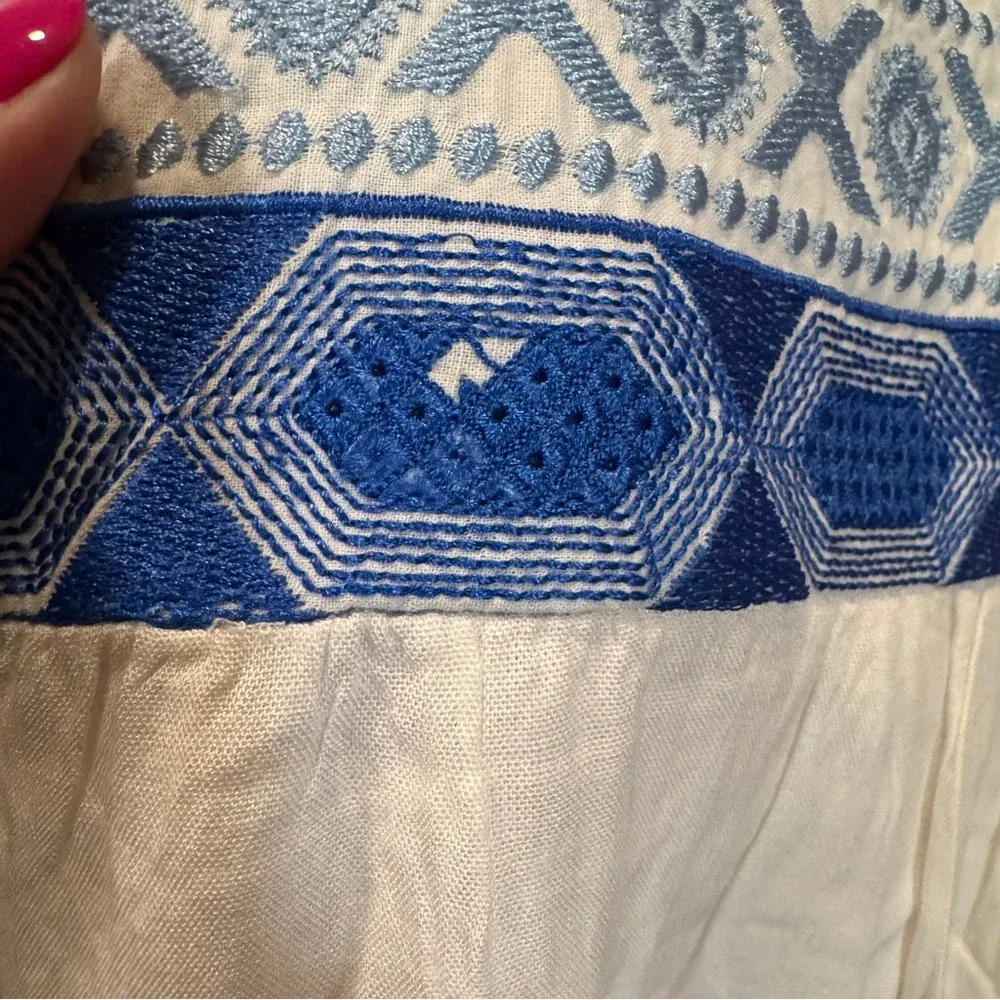 Earthbound White‎ Boho Sleeveless Halter Mini Sundress - Image 5