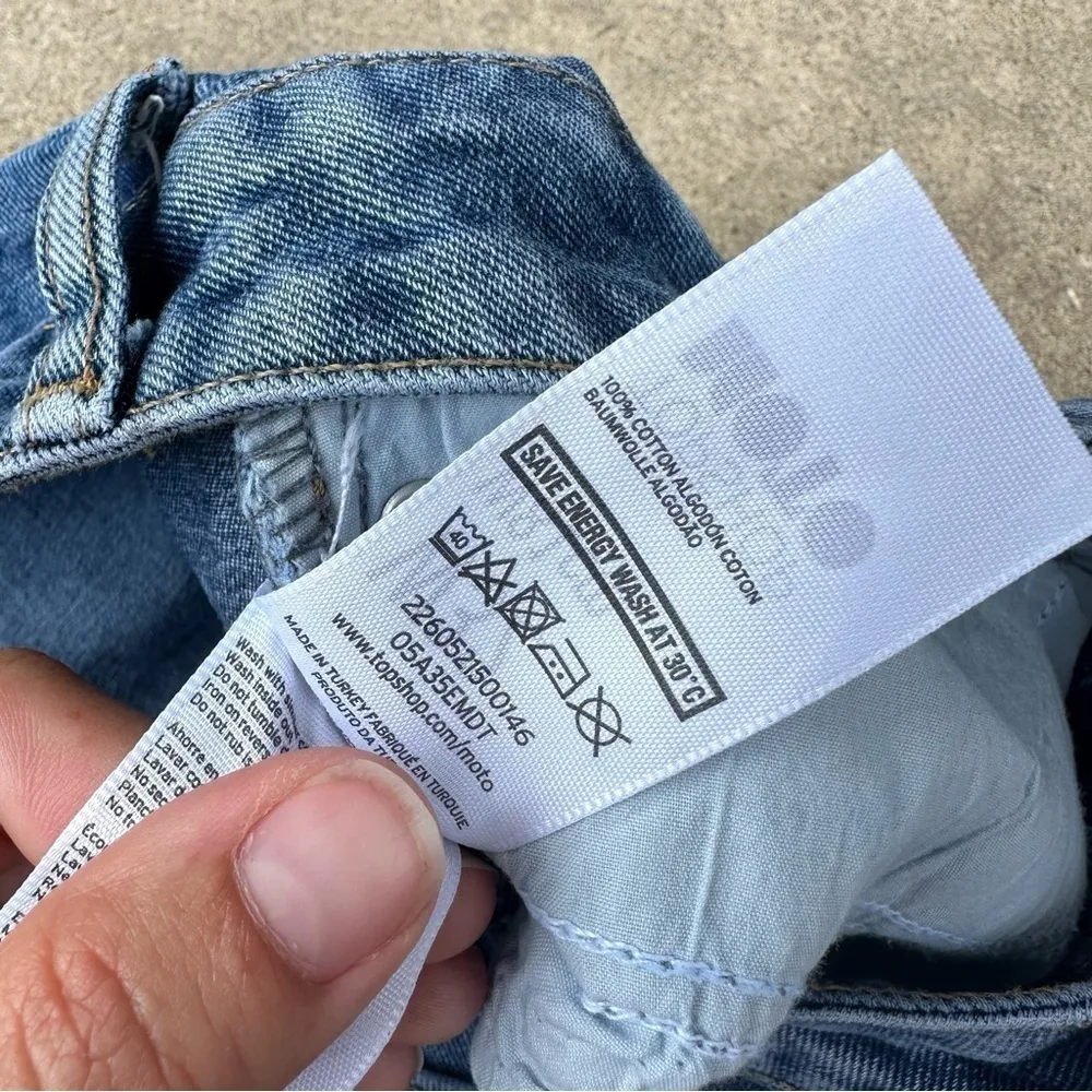 Topshop  Moto Jean Shorts - Image 4