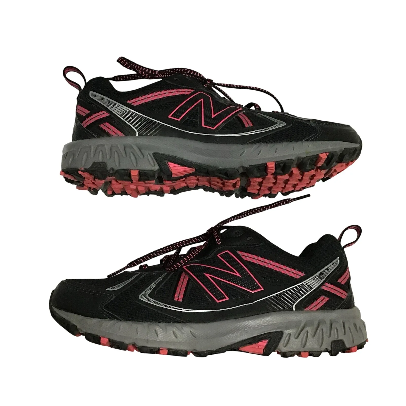 New Balance WT410LB5 Womens Black Pink Trail Running Shoes Size‎ 8 - Image 3