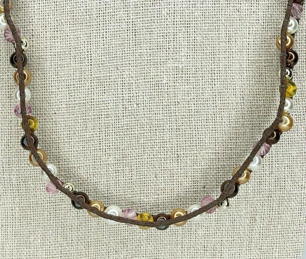 Ladder Beaded Abalone Shell Toggle Wrap Bracelet - Image 5