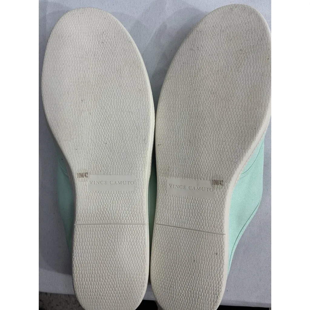 Womans Vince Camuto Celiste Canvas Mule Sneakers 10 M Mint Color Washable Slipon - Image 5