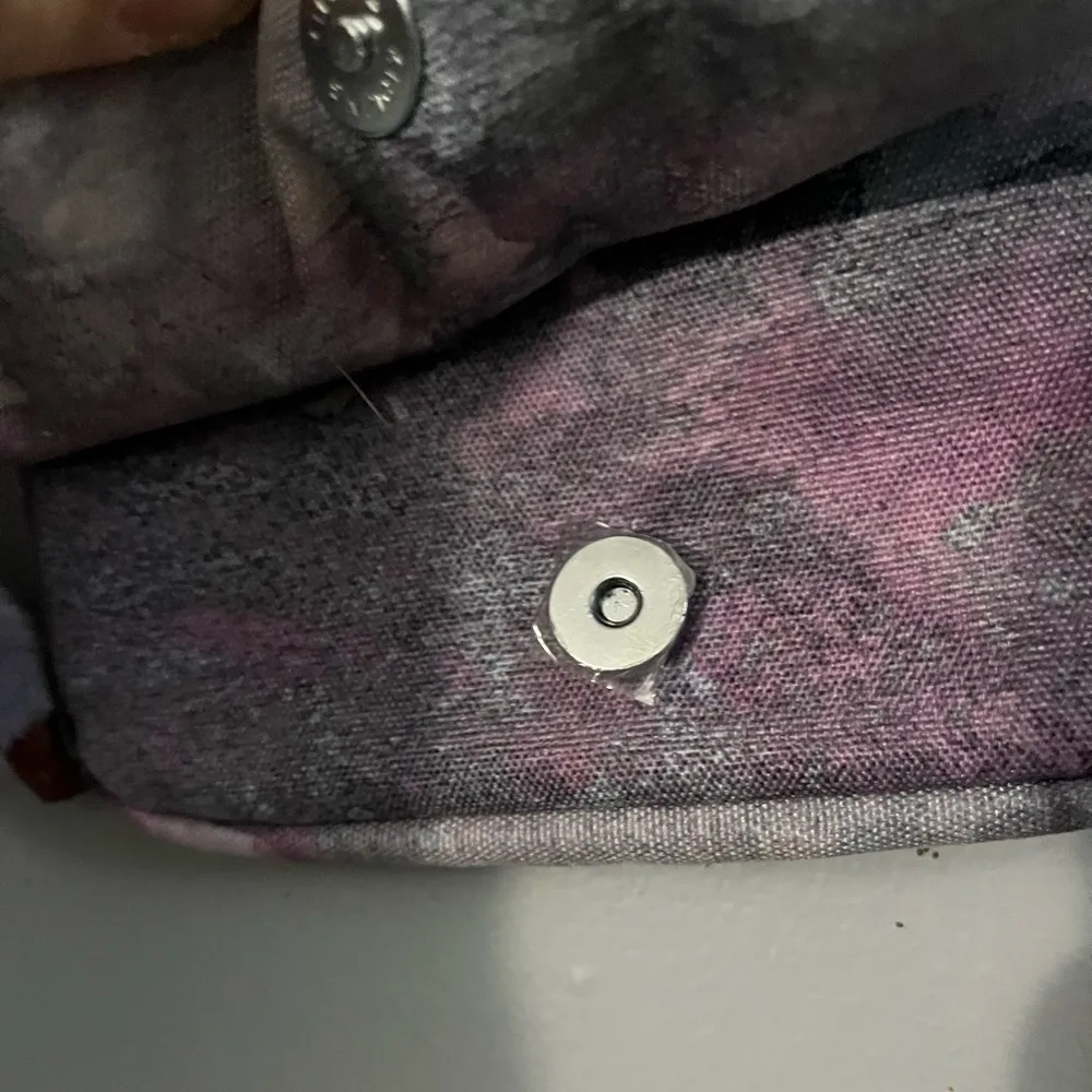 Kipling Eldorado Crossbody purple marble with monkey Melanie - Image 3