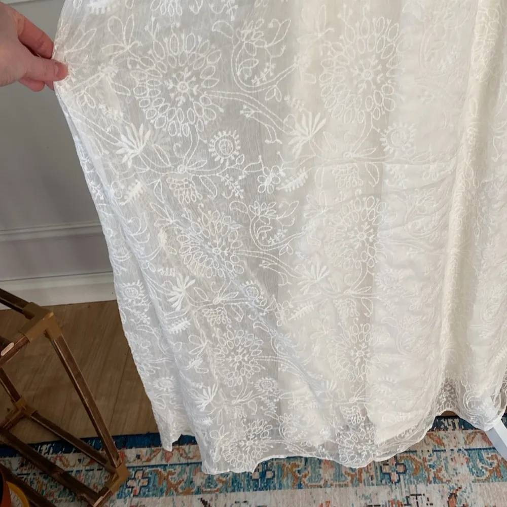 NWT ModCloth Slip Dress Embroidered Overlay Maxi Dress Coastal Cowgirl Boho - Image 8