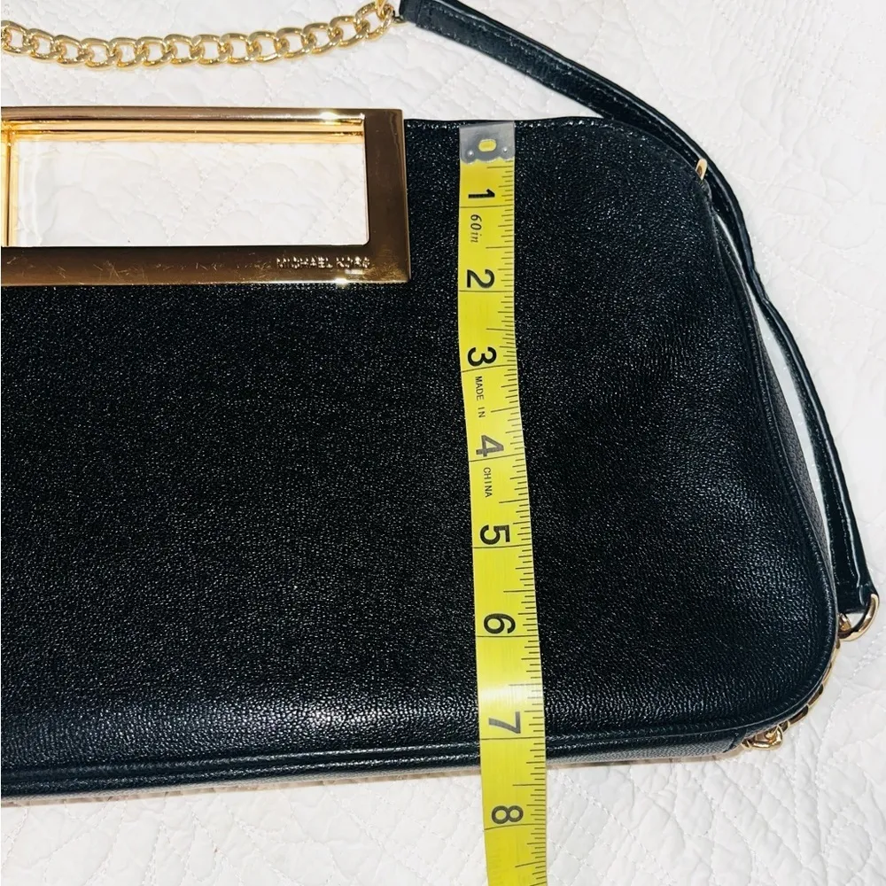 Michael Kors Leather Gold Chain Link Bag - Image 8