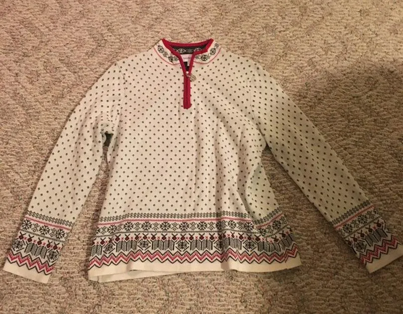 Breckenridge Fair Isle Quarter Zip Sweater - Image 2