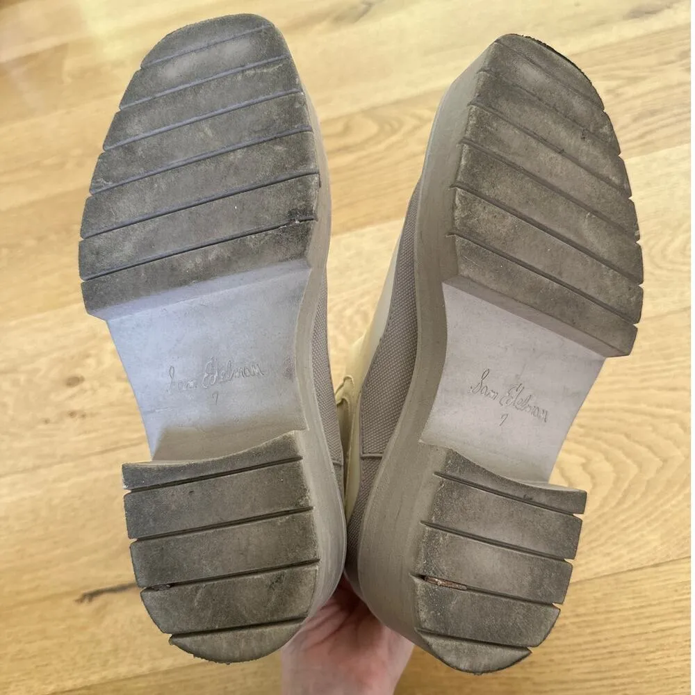 Sam Edelman - Lulia Chelsea Boots in Cream & Gray - Image 8