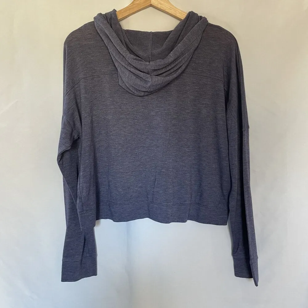 Mossimo Supply Co. indigo lightweight hooded sweater hoodie women's size M - Image 8