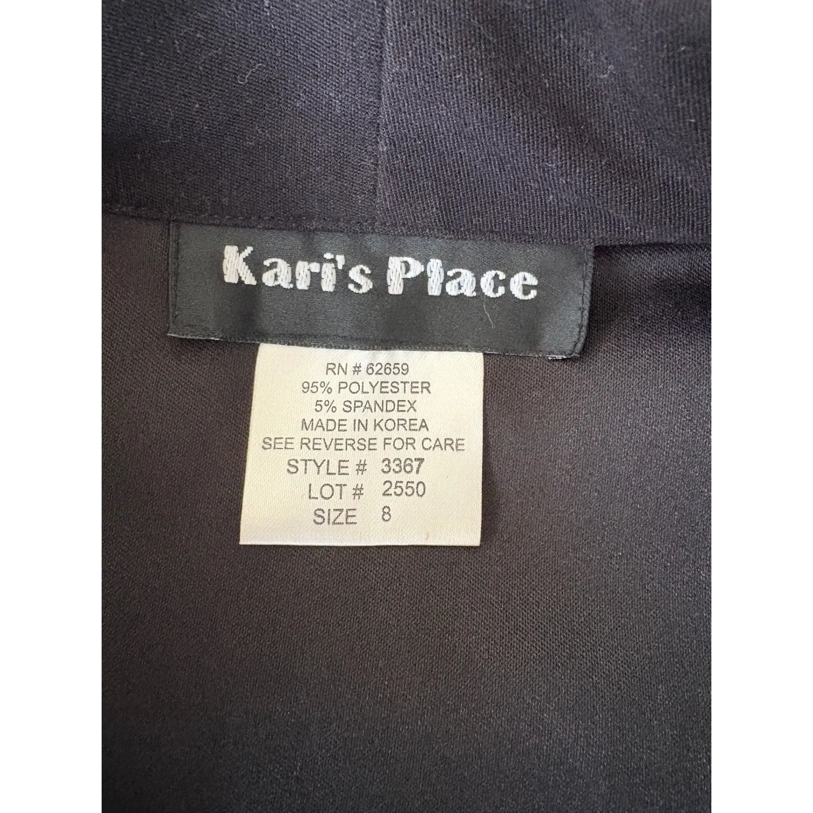 Kari's Place Vintage Blazer Red Black Color Block‎ 90s Retro Button Up Jacket 8 - Image 5