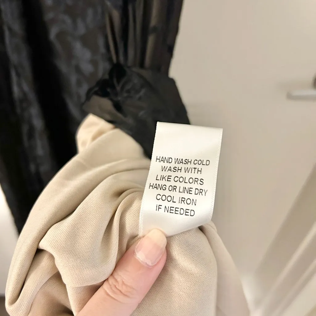 Baltic Born Aurora Velvet Maxi Dress in Black Floral Size M NWOT - Image 11