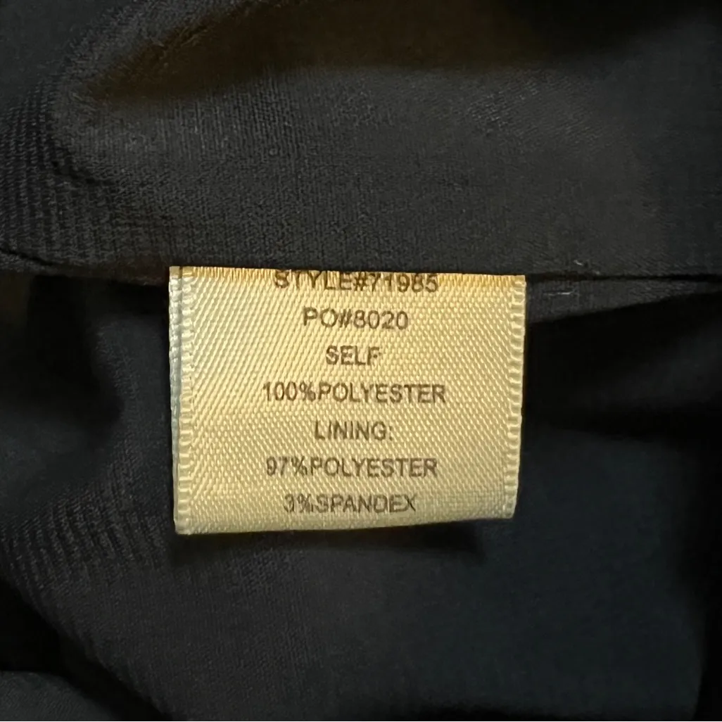 Skies are Blue Romper Womens Large Navy Blue White Floral Flowers Boho Cottage - Image 7