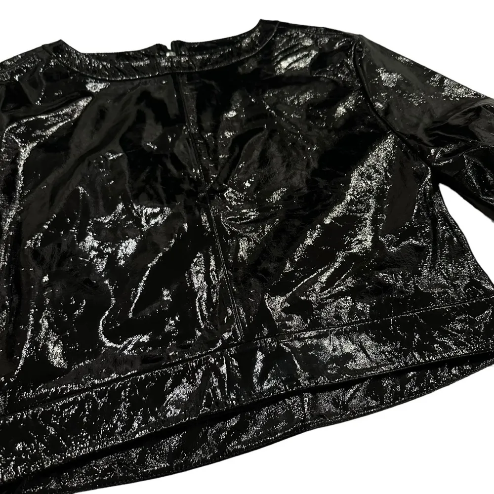 NWOT Lita By Ciara Revolve leather cropped sweatshirt - Image 7